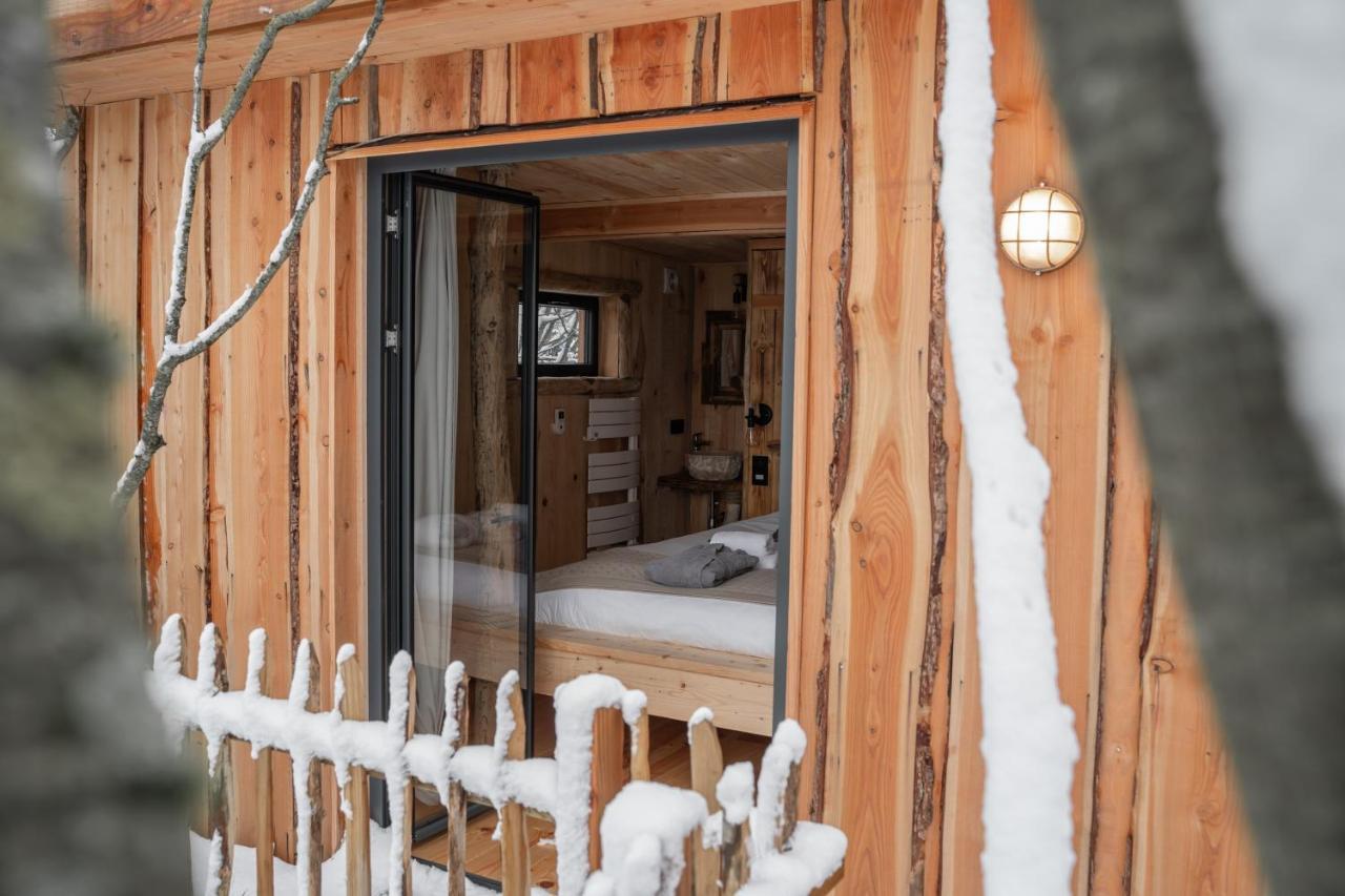 La Cabane Ofuro Villa Celles  Exterior foto
